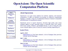 Tablet Screenshot of open-axiom.org